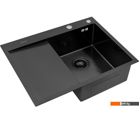  - Кухонные мойки ARFEKA ECO AR 650*500 R BLACK PVD NANO - ECO AR 650*500 R BLACK PVD NANO