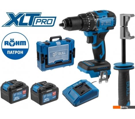  - Шуруповерты, гайковерты, электроотвертки Bull SR 1806 R-series Xcase XLTpro 2329060 (с 2-мя АКБ, кейс) - SR 1806 R-series Xcase XLTpro 2329060 (с 2-мя АКБ, кейс)