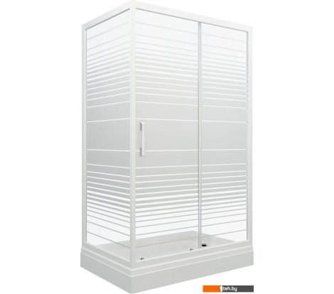  - Душевые кабины Triton Фьюжн 120x80 А (белый/полосы) - Фьюжн 120x80 А (белый/полосы)