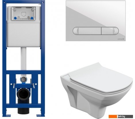  - Унитазы Cersanit Carina New Clean On с инстал.Link Pro (с кнопкой Estetica 64109 белый) - Carina New Clean On с инстал.Link Pro (с кнопкой Estetica 64109 белый)