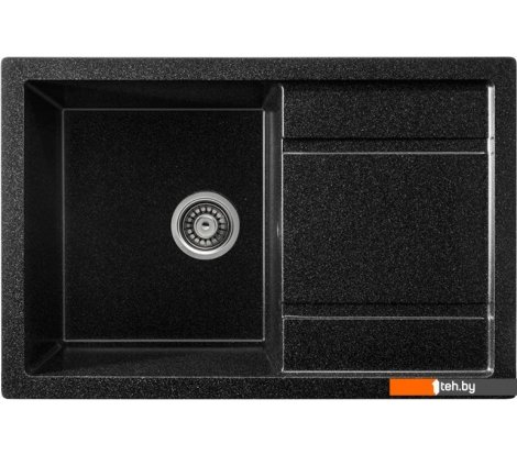  - Кухонные мойки Saniteco Fama (черный с сифоном) - Fama (черный с сифоном)