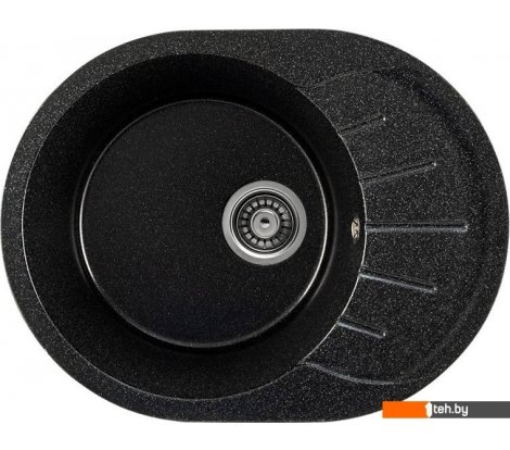  - Кухонные мойки Saniteco Pura (черный с сифоном) - Pura (черный с сифоном)