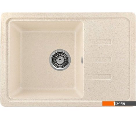  - Кухонные мойки Saniteco Rosa (бежевый с сифоном) - Rosa (бежевый с сифоном)
