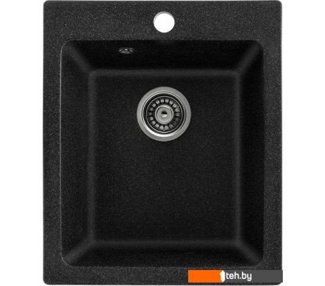  - Кухонные мойки Saniteco Silva (черный с сифоном) - Silva (черный с сифоном)
