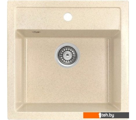  - Кухонные мойки Saniteco Terra (бежевый с сифоном) - Terra (бежевый с сифоном)