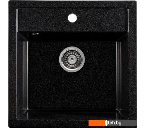  - Кухонные мойки Saniteco Terra (черный с сифоном) - Terra (черный с сифоном)