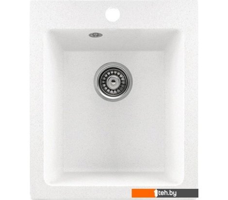  - Кухонные мойки Saniteco Silva (белый с сифоном) - Silva (белый с сифоном)