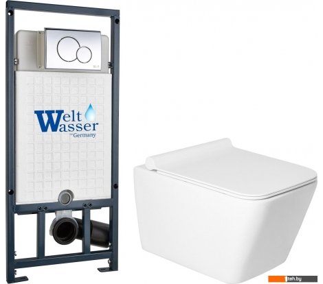  - Унитазы Saniteco KW-9004W в комплекте с инсталляцией + Marberg 507 + Marberg 507 RD CR - KW-9004W в комплекте с инсталляцией + Marberg 507 + Marberg 507 RD CR