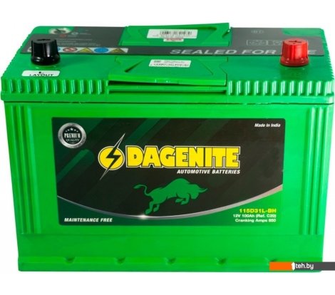  - Автомобильные аккумуляторы DAGENITE R+ (100 А·ч) - R+ (100 А·ч)