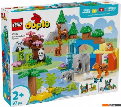  - Конструкторы LEGO Duplo 10446 Семьи диких животных 3в1 - Duplo 10446 Семьи диких животных 3в1