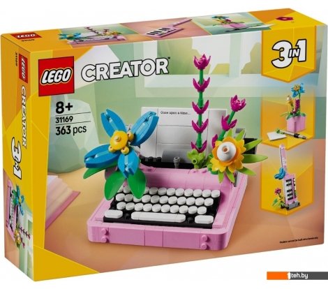  - Конструкторы LEGO Creator 3 в 1 31169 Пишущая машинка с цветами - Creator 3 в 1 31169 Пишущая машинка с цветами