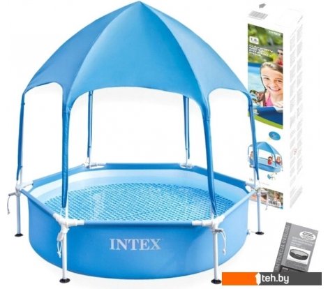  - Бассейны Intex Metal Frame с навесом 28209NP (183x38) - Metal Frame с навесом 28209NP (183x38)