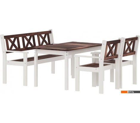  - Садовая мебель Sundays Ф-183 1/2/1 (орех/белый) - Ф-183 1/2/1 (орех/белый)