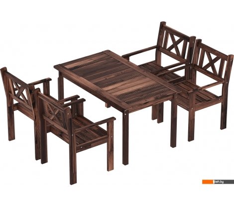  - Садовая мебель Sundays Ф-183 1/4 (орех) - Ф-183 1/4 (орех)