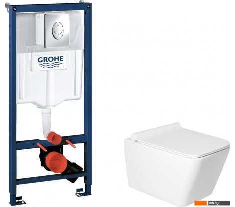  - Унитазы Saniteco KW-9004W + GROHE Rapid SL 38721001 - KW-9004W + GROHE Rapid SL 38721001