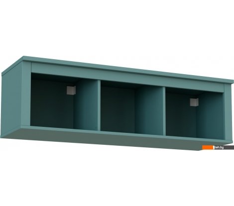  - Полки, стеллажи, системы хранения Mio Tesoro Сага навесная 3 секции (темно-бирюзовый) - Сага навесная 3 секции (темно-бирюзовый)