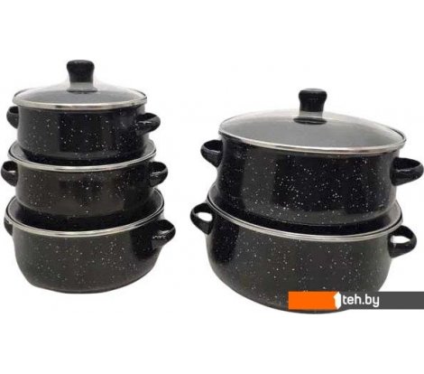  - Кастрюли Sundays Home Эмалированные (5 шт, 0.6 мм) - Home Эмалированные (5 шт, 0.6 мм)