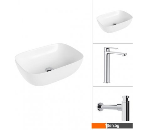  - Умывальники Lauter 21493A + Moon 21СK81691C с сифоном 21635CH (хром) - 21493A + Moon 21СK81691C с сифоном 21635CH (хром)