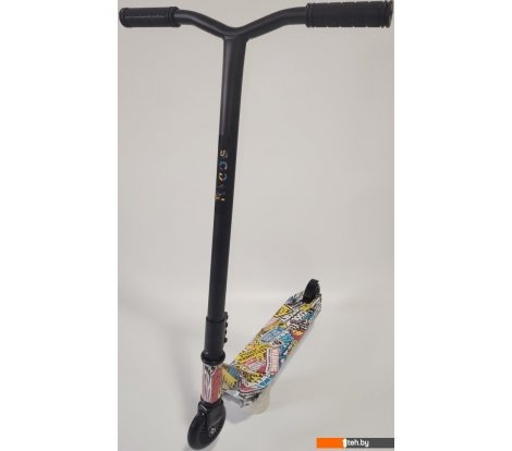  - Самокаты Ricos Blaze JL-301P (черный/граффити желтый) - Blaze JL-301P (черный/граффити желтый)