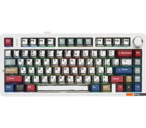  - Клавиатуры AULA F75 (Comic Keycap, Leobog Graywood V3) - F75 (Comic Keycap, Leobog Graywood V3)