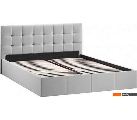  - Кровати Трия Эмма с ПМ 160x200 (велюр Confetti Silver) - Эмма с ПМ 160x200 (велюр Confetti Silver)