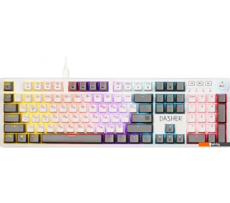  - Клавиатуры Defender Dasher GK-472 (белый/серый) - Dasher GK-472 (белый/серый)