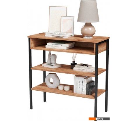  - Полки, стеллажи, системы хранения Mio Tesoro Mila Loft (дуб золотой крафт/черный) - Mila Loft (дуб золотой крафт/черный)