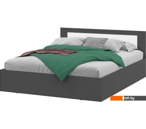  - Кровати Mio Tesoro Дольче 160x200 (графит/белый) - Дольче 160x200 (графит/белый)