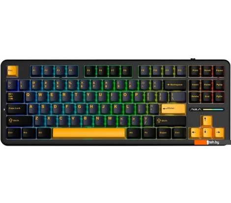  - Клавиатуры AULA F87 (черный/темно-синий/оранжевый) - F87 (черный/темно-синий/оранжевый)