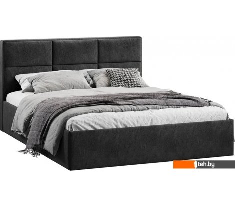  - Кровати Трия Стелла Тип 1 160x200 (микровелюр Wellmart Graphite) - Стелла Тип 1 160x200 (микровелюр Wellmart Graphite)