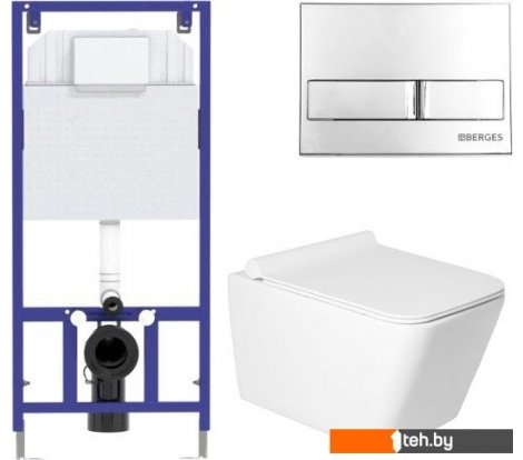  - Унитазы Saniteco KW-9004W в комплекте с инсталляцией + 525 040000 + L3 040013 - KW-9004W в комплекте с инсталляцией + 525 040000 + L3 040013