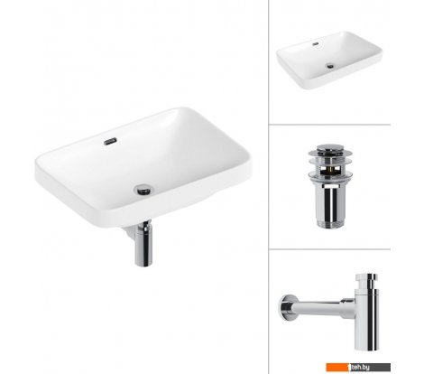  - Умывальники Lauter 21441B + клапан 21190CH + сифон 21635CH (хром) - 21441B + клапан 21190CH + сифон 21635CH (хром)