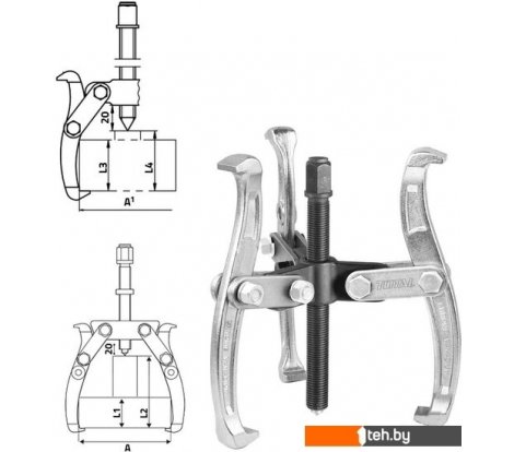  - Строительный, слесарный, монтажный инструмент Total THTGP366 - THTGP366