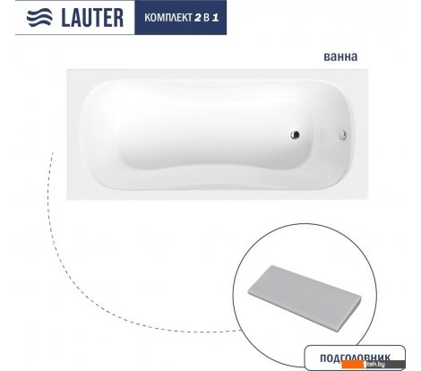  - Ванны Lauter Sophia 160 21205160 (с серым подголовником) - Sophia 160 21205160 (с серым подголовником)