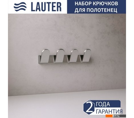  - Аксессуары для ванной и туалета Lauter 21TS3008 4 крючка (Chrome) - 21TS3008 4 крючка (Chrome)