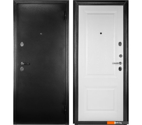  - Металлические двери Guard Классика MG60 97х205 правая (черное серебро/белый ясень) - Классика MG60 97х205 правая (черное серебро/белый ясень)