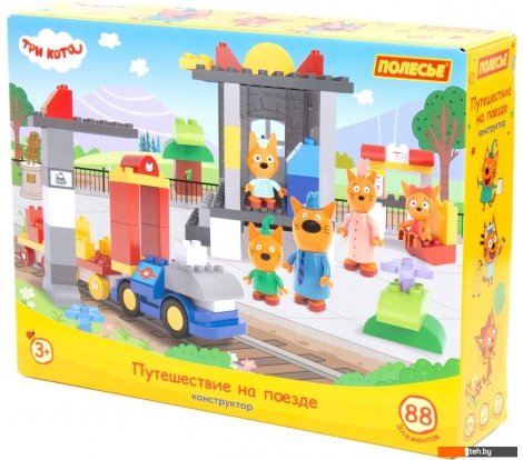 - Конструкторы Полесье Макси - Три кота. Путешествие на поезде 94937 - Макси - Три кота. Путешествие на поезде 94937