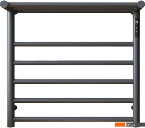  - Полотенцесушители Maxonor Pure Life PL-TRE03-55-5-3 с полкой (серый, подключение справа) - PL-TRE03-55-5-3 с полкой (серый, подключение справа)