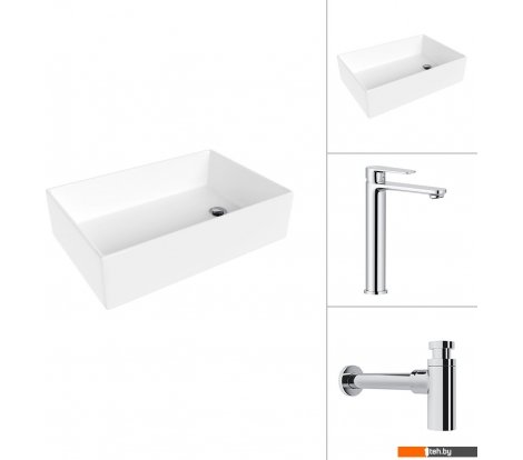  - Умывальники Lauter 21518-1 + Moon 21СK81691C с сифоном 21635CH (хром) - 21518-1 + Moon 21СK81691C с сифоном 21635CH (хром)