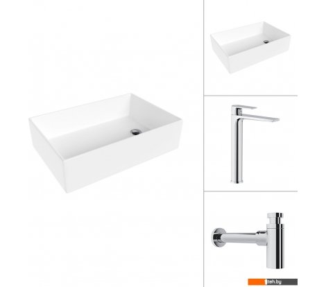  - Умывальники Lauter 21518-1 + Reef 21CK8678C с сифоном 21635CH (хром) - 21518-1 + Reef 21CK8678C с сифоном 21635CH (хром)