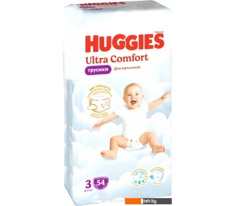  - Детские подгузники Huggies Ultra Comfort Mega 3 Boy (54 шт) - Ultra Comfort Mega 3 Boy (54 шт)
