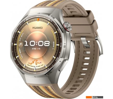  - Умные часы и браслеты Huawei Watch GT 6 Pro 46 мм (серебристый, с коричневым плетеным ремешком, международная версия) - Watch GT 6 Pro 46 мм (серебристый, с коричневым плетеным ремешком, международная версия)
