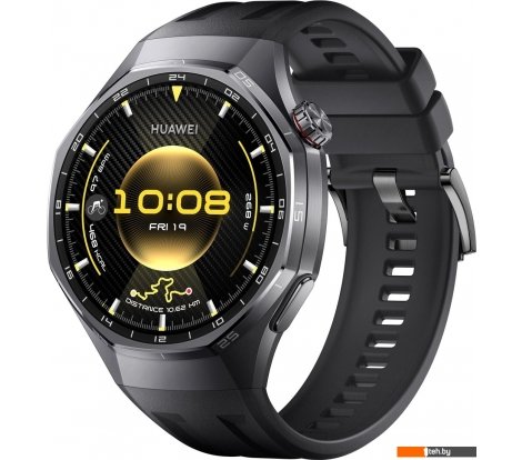  - Умные часы и браслеты Huawei Watch GT 6 Pro 46 мм (черный, с черным силиконовым ремешком, международная версия) - Watch GT 6 Pro 46 мм (черный, с черным силиконовым ремешком, международная версия)