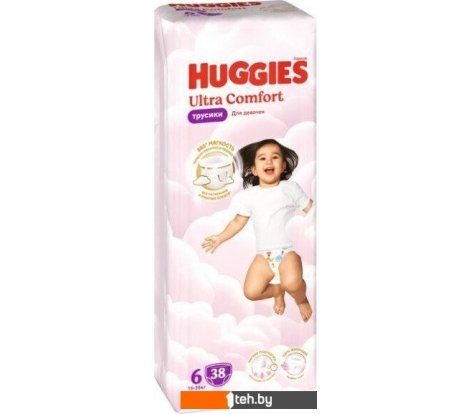  - Детские подгузники Huggies Ultra Comfort Girl Mega 6 (38 шт) - Ultra Comfort Girl Mega 6 (38 шт)