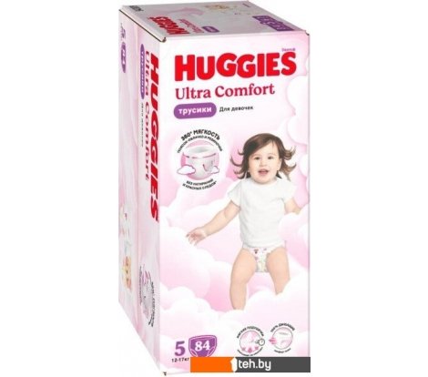  - Детские подгузники Huggies Ultra Comfort Girl Box 5 (84 шт) - Ultra Comfort Girl Box 5 (84 шт)