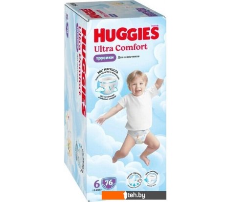  - Детские подгузники Huggies Ultra Comfort Boy Box 6 (76 шт) - Ultra Comfort Boy Box 6 (76 шт)