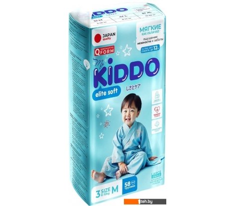  - Детские подгузники MyKiddo Elite Soft M 6-10 кг (58 шт) - Elite Soft M 6-10 кг (58 шт)