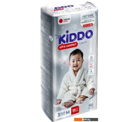  - Детские подгузники MyKiddo Ultra Comfort M 6-10 кг (58 шт) - Ultra Comfort M 6-10 кг (58 шт)