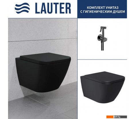  - Унитазы Lauter Nuremberg 21811B черный + Breez 21GN7072BM - Nuremberg 21811B черный + Breez 21GN7072BM