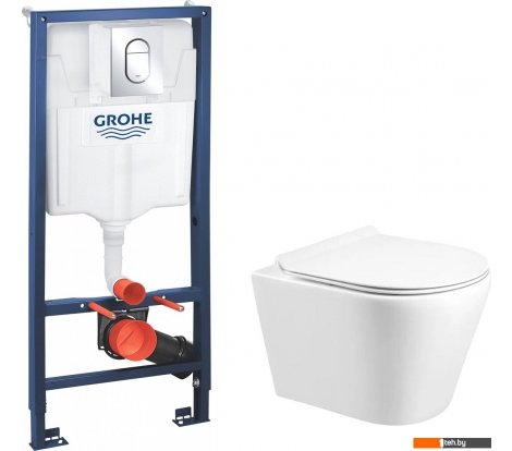  - Унитазы Grado GD-W201T + GROHE Rapid SL 39504000 (с кнопкой смыва) - GD-W201T + GROHE Rapid SL 39504000 (с кнопкой смыва)